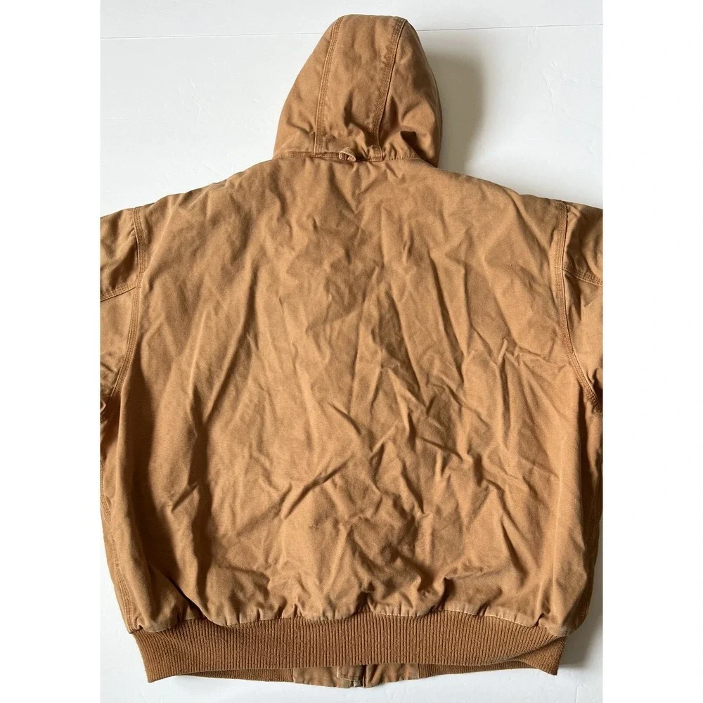 WALLS - Men's Heavyweight Duck Canvas Insulated Hooded Work Jacket- XX-Large 2XL